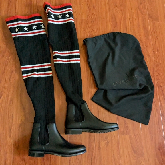 Givenchy Thigh High Sock Rain Boots - Picture 7 of 11